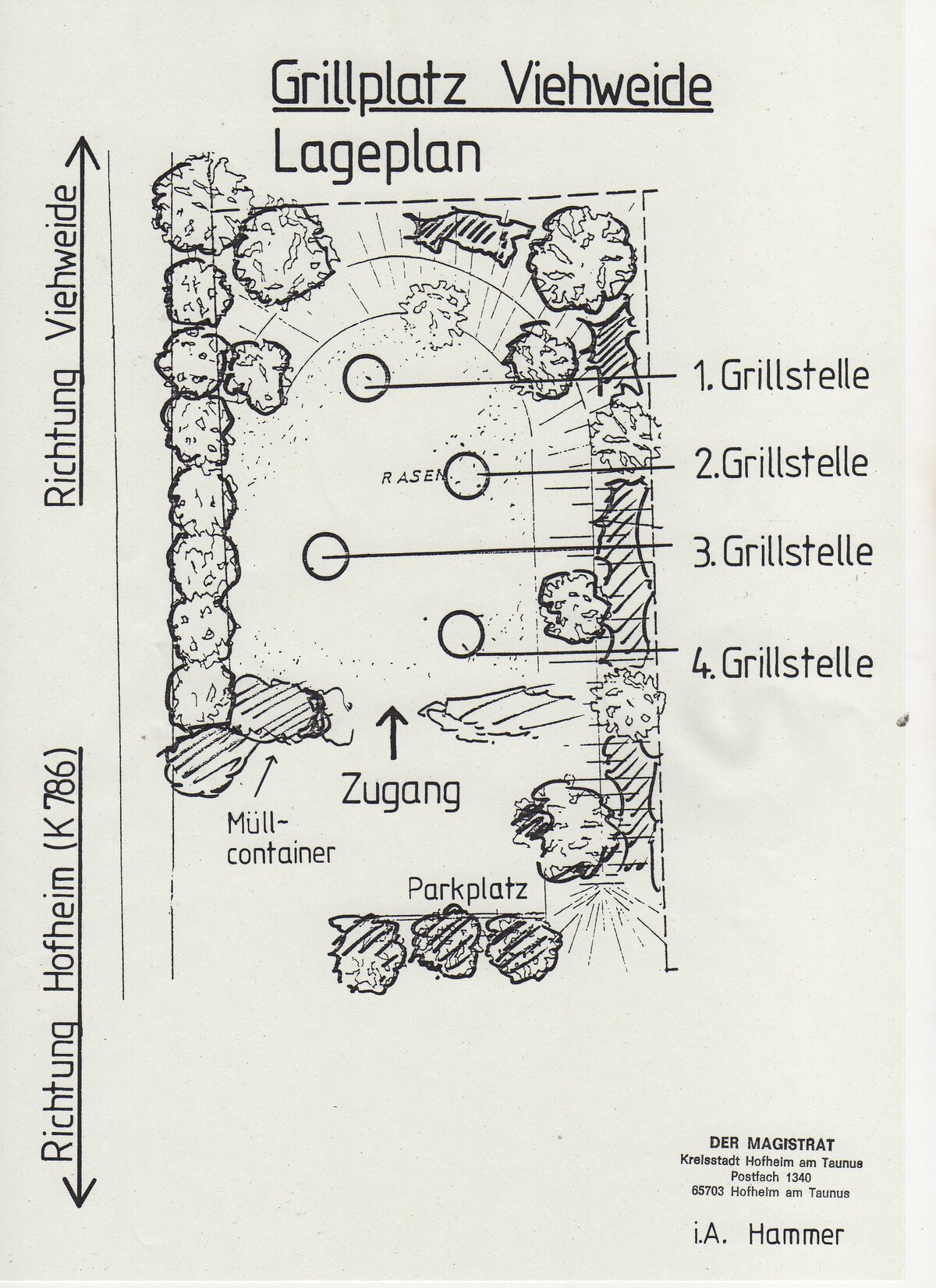 Lageplan Grillplatz Viehweide 