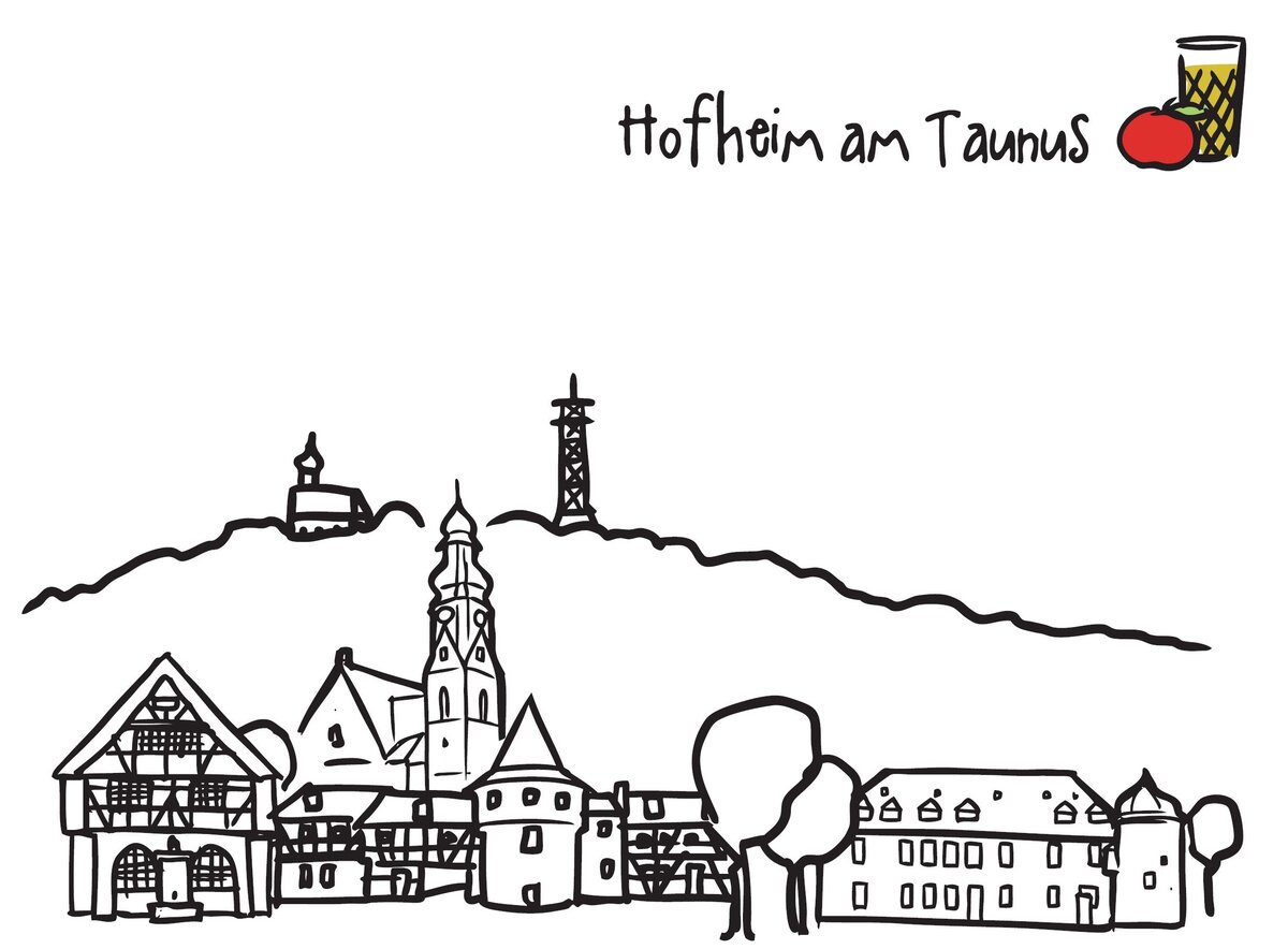 die Skyline von Hofheim