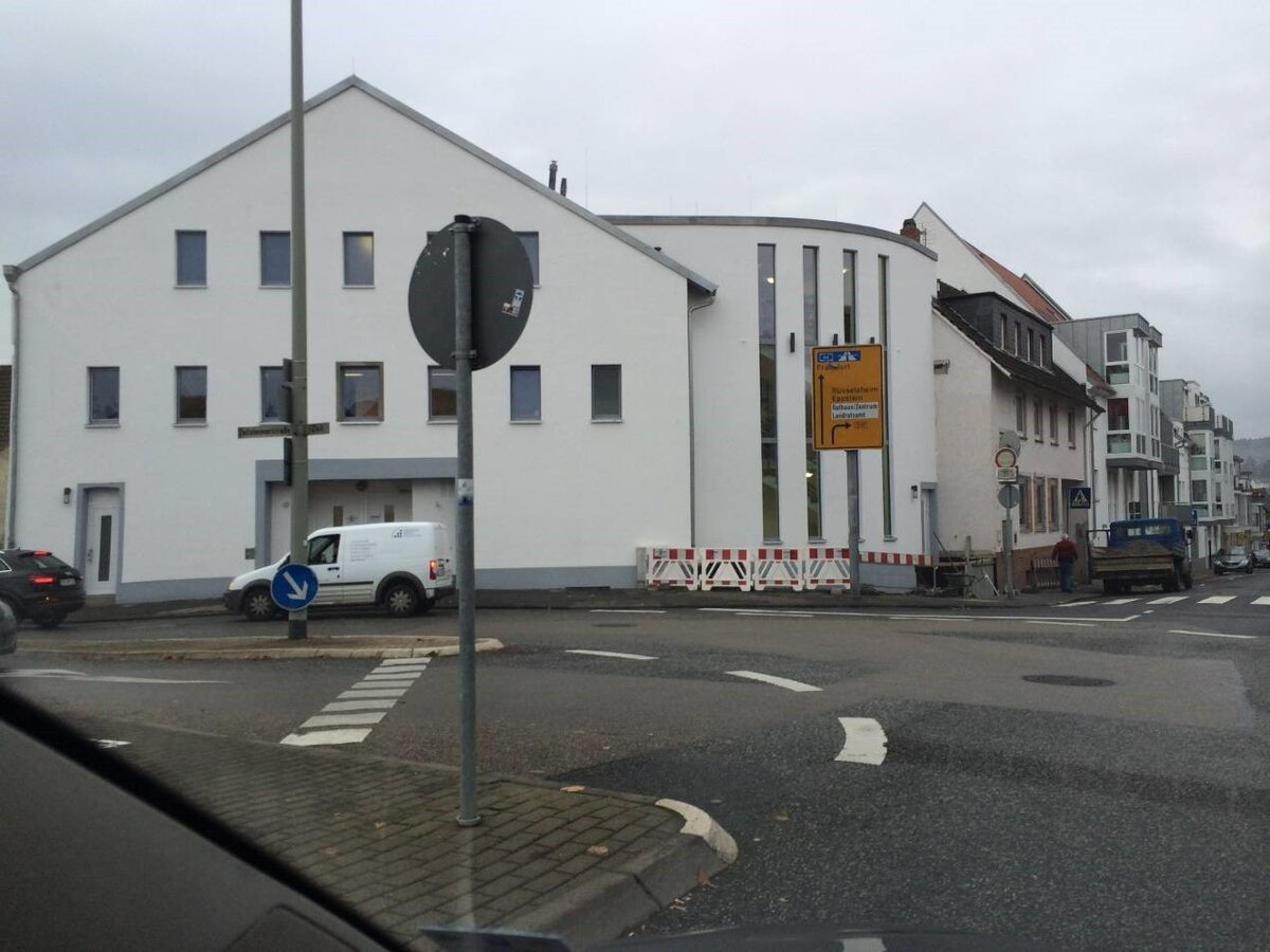 Blick auf die Sport- und Kulturhalle des TV 1860