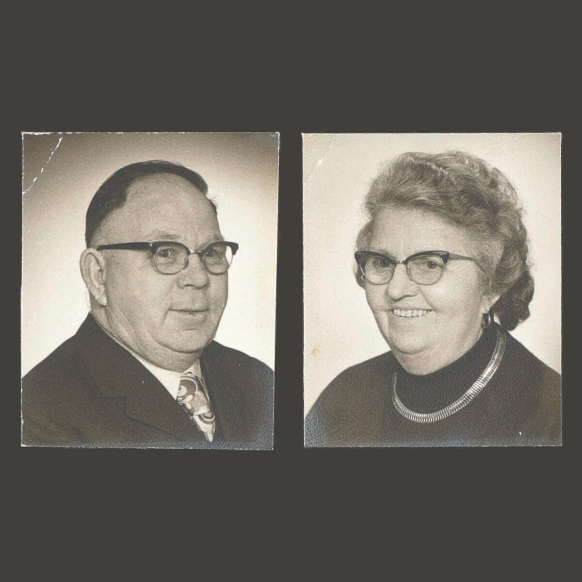 Passbilder von Helene und Willy