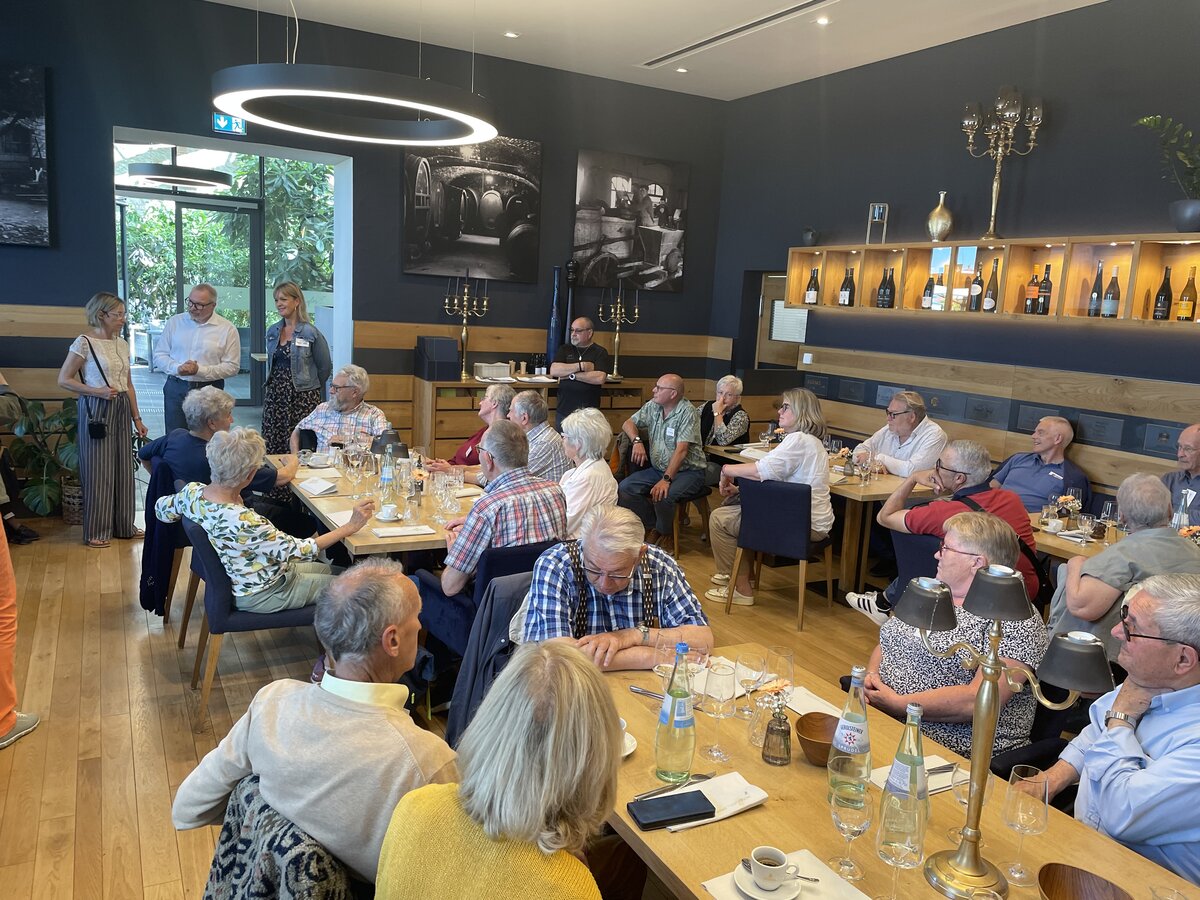 Exkursion nach Ingelheim mit dem Besuch aus Chinon