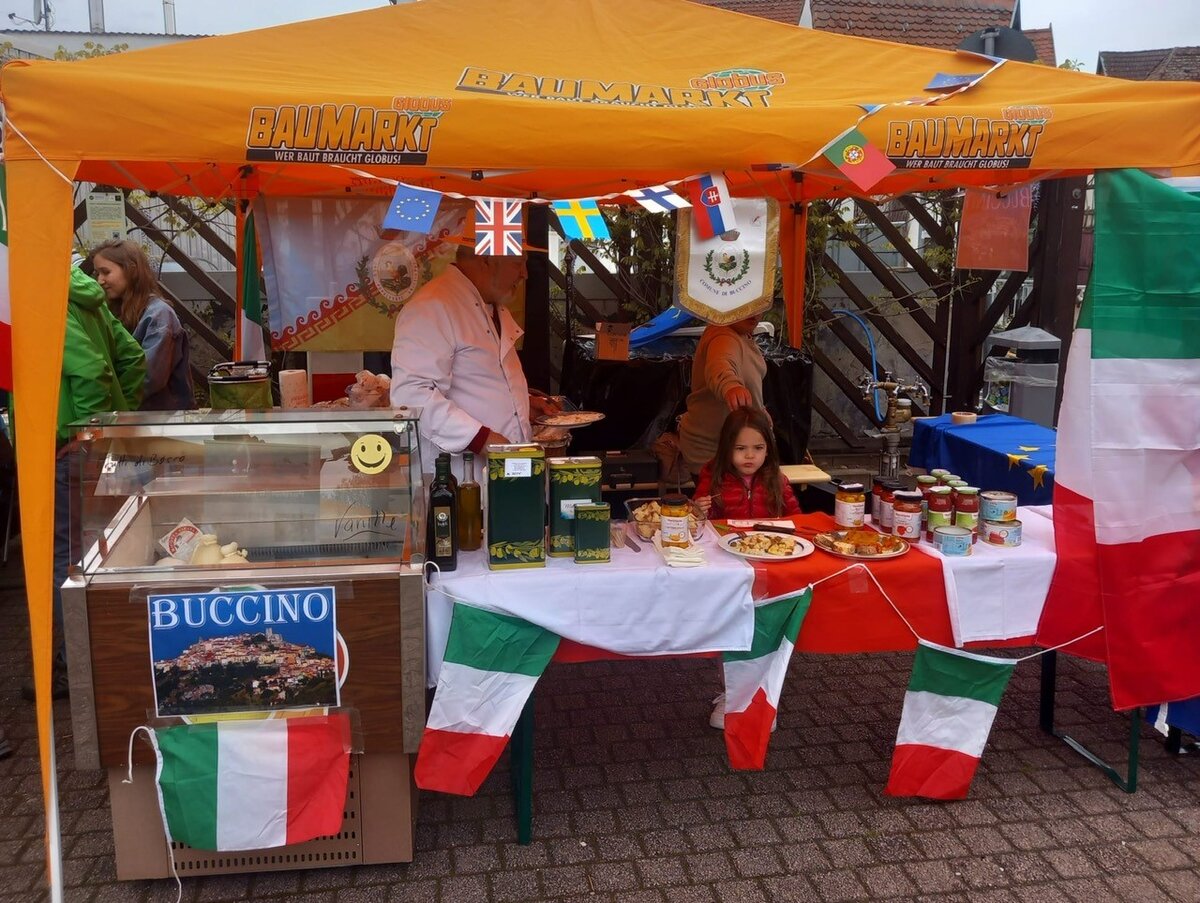 Buccino-Verkaufsstand am Tivertonplatz