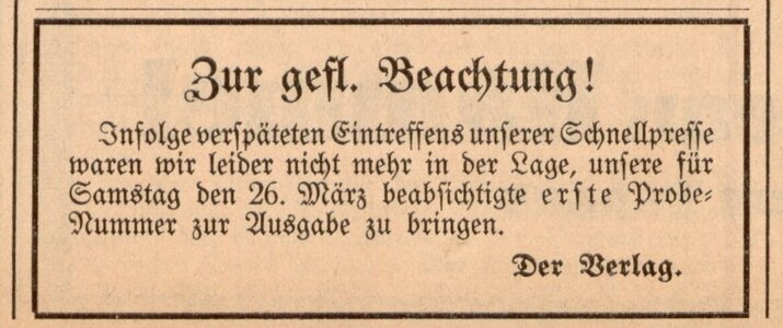 Grußwort von Verlag und Redaktion