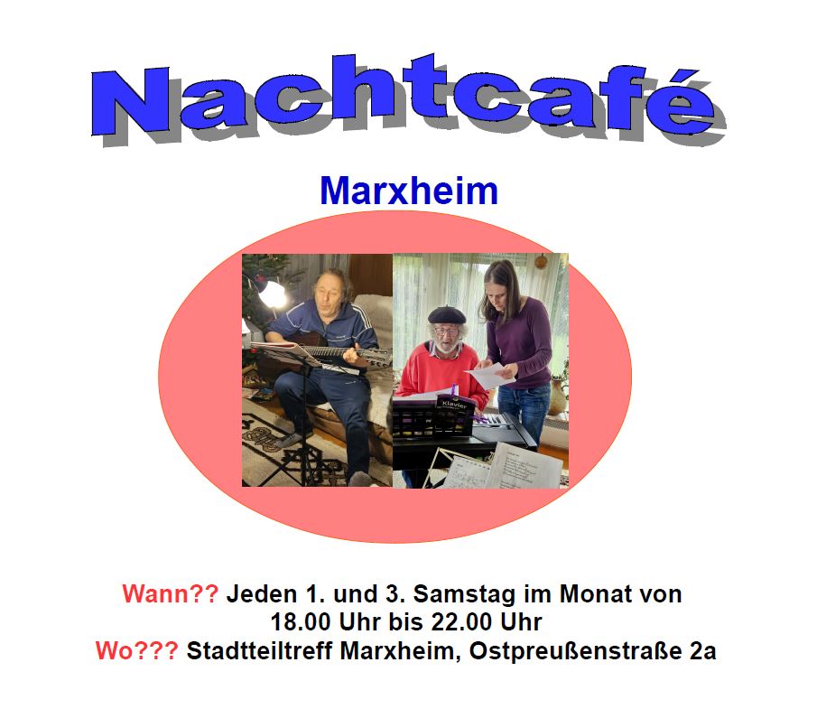 Nachtcafé Marxheim Plakat